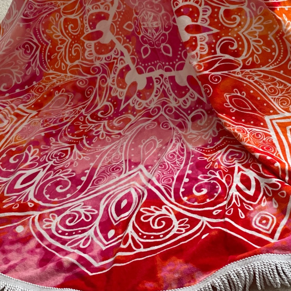 100% Cotton Round Beach Towel